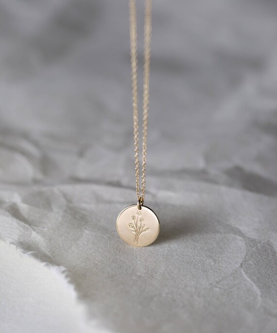 Regalo de joyería para ella: flores silvestres collar de ramo Etsy España