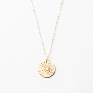 Large Sunbeam Necklace, Minimal Celestial Pendant, Sun Tarot Jewelry ...