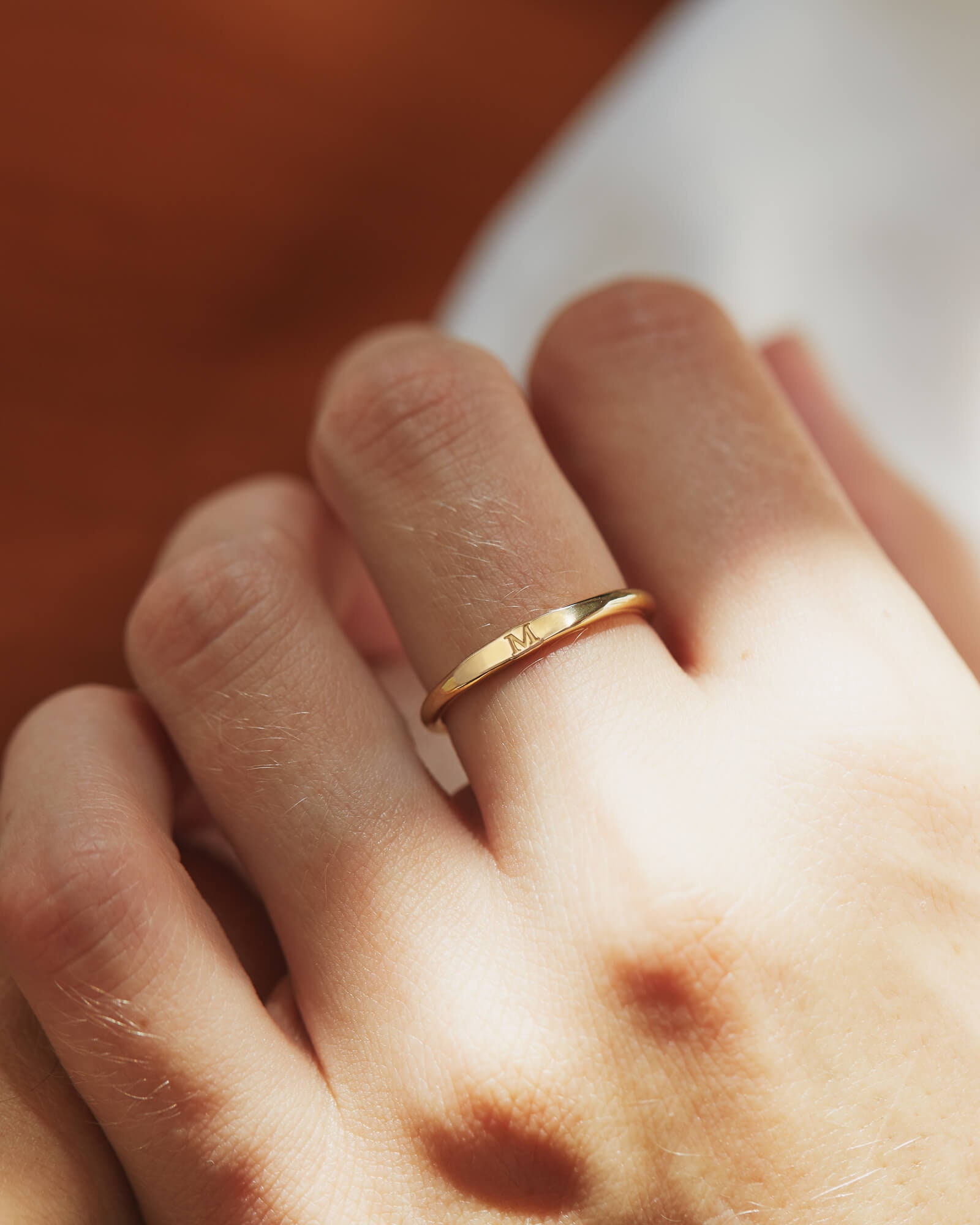 Les femmes minimaliste Anneau Mariage Light Gold Finger Mince bijoux accessoires de mode Les femmes minimaliste Anneau Mariage Light Gold Finger Mince bijoux accessoires de mode