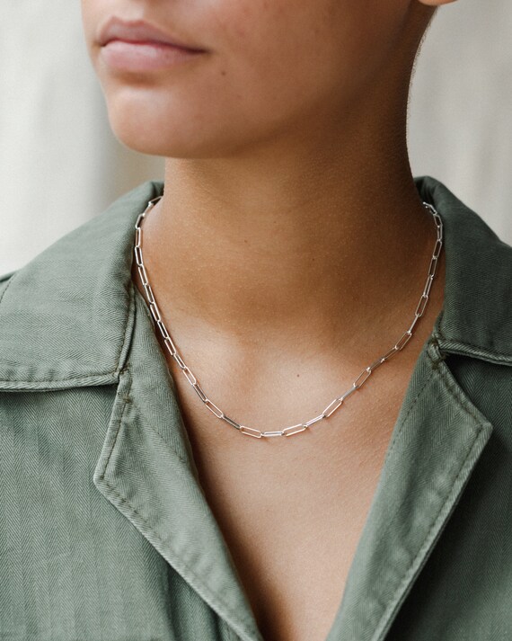 Paperclip Chain Necklace Timeless 