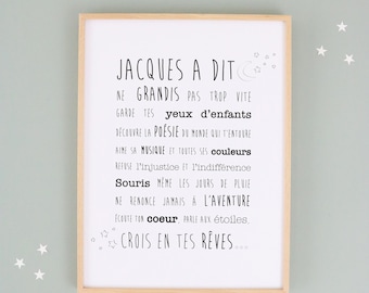 Plakat Jacques Said