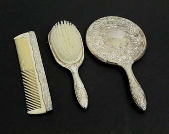 Vanity Brush Mirror Etsy