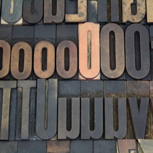 Large Vintage Wooden Letterpress Type.  2 1/2 inch Wood Letters. Pick Your Letters