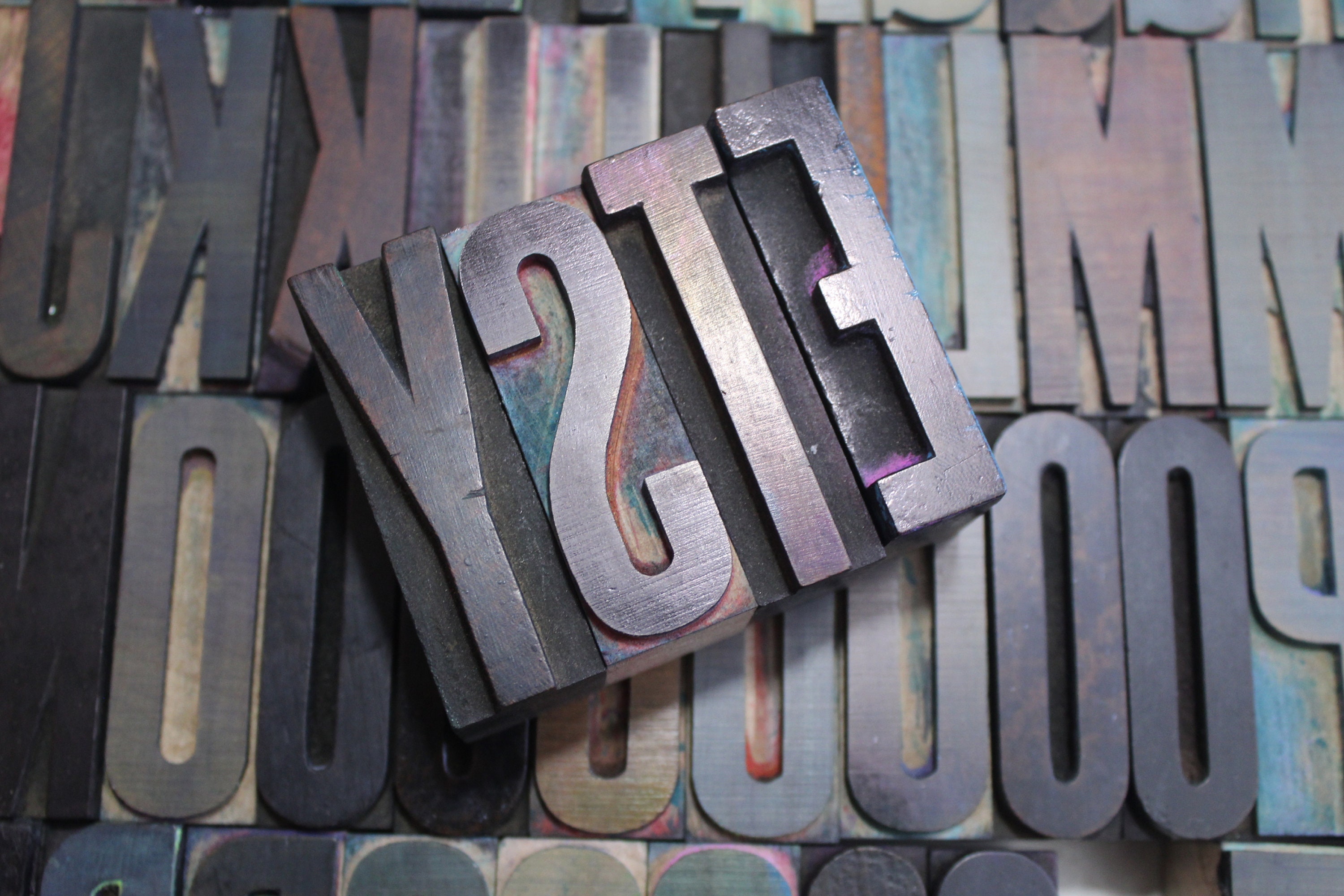 Wood Letterpress 2" Letters, Numbers and Punctuation. Wooden Typ…