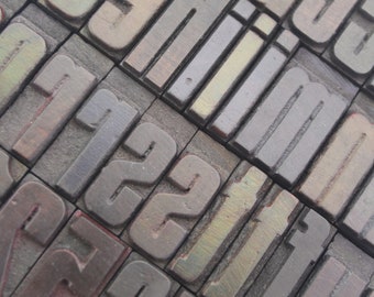 Wood Letterpress Printing Blocks. 1" Lowercase Letters and Numbers. Wood Type. Pick Your Letters for a Personalized Gift