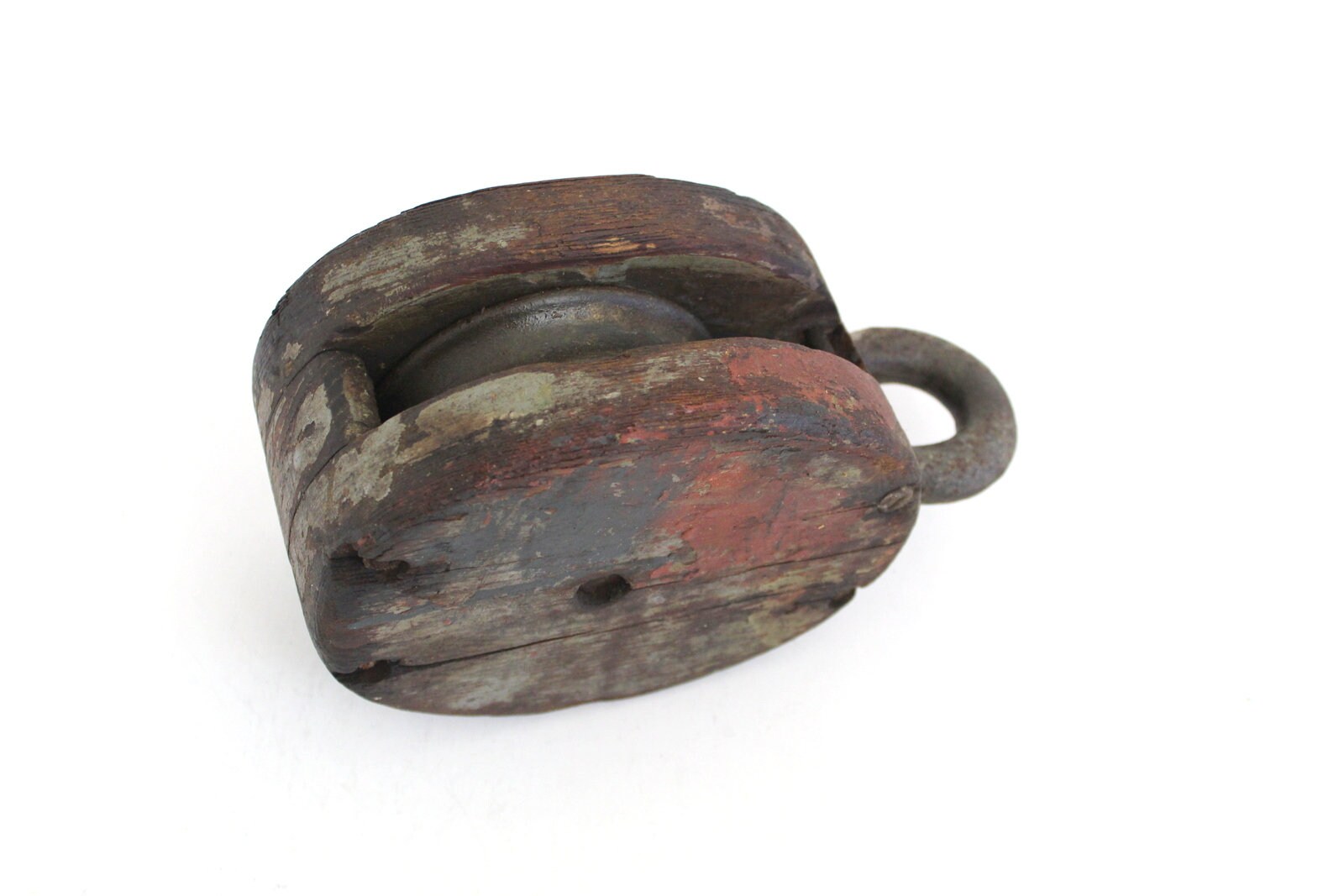 Antique Wooden Pulley. Industrial Block & Tackle. Man Cave | Etsy