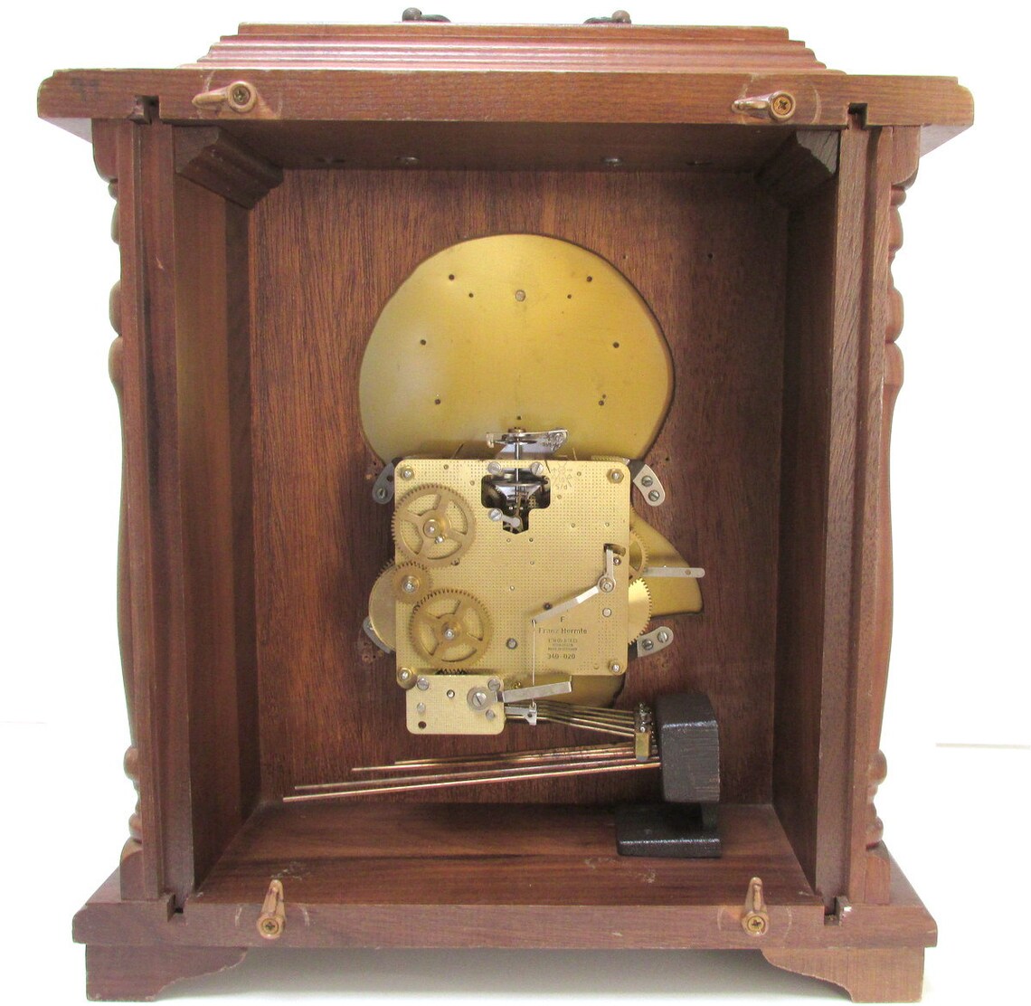 Mantle Clock Emperor Tempus Fugit Westminster Chime Key Wound Etsy