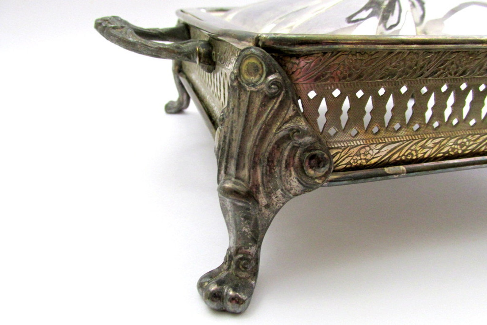 Vintage Silver Plated Casserole Holder with Lid Etsy
