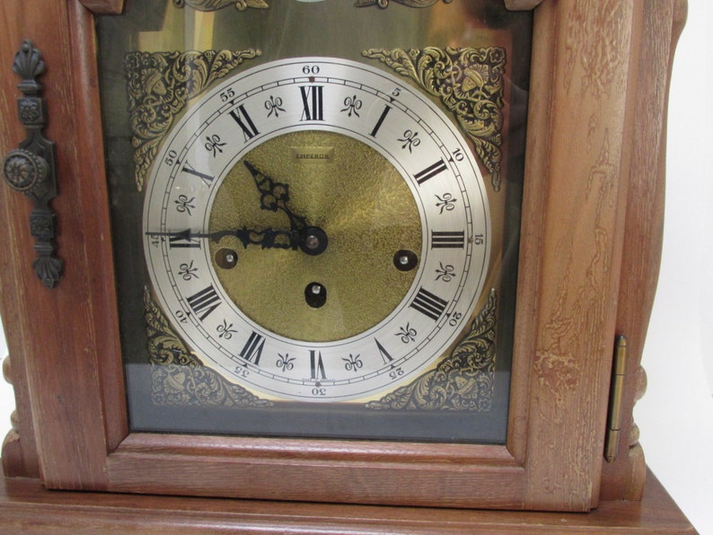 Mantle Clock Emperor Tempus Fugit Westminster Chime Key Wound Etsy