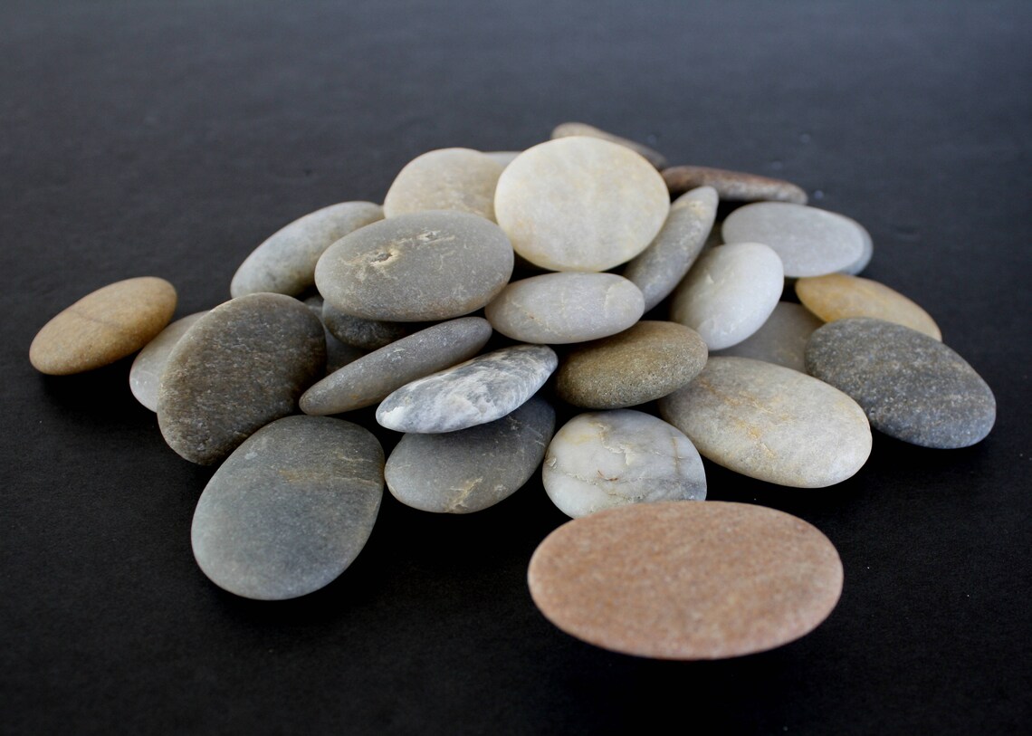 Rock Knobs. Beach Stone Knobs All Natural Rock Drawer Etsy