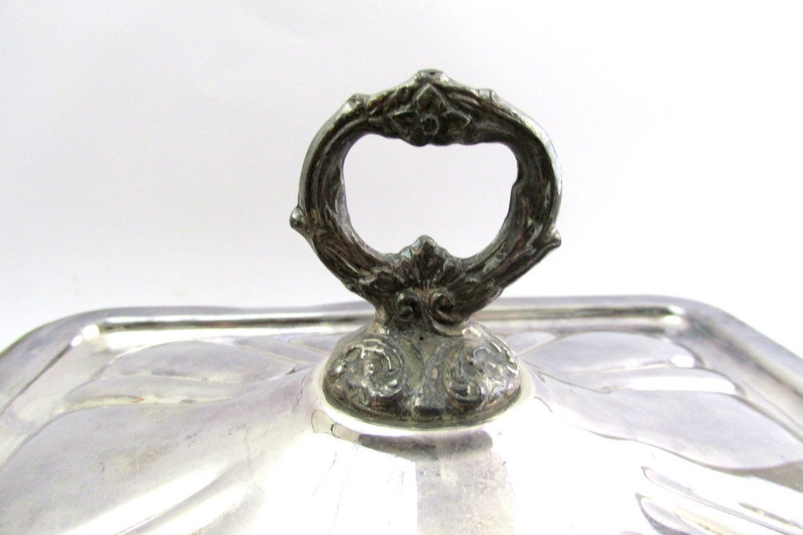 Vintage Silver Plated Casserole Holder with Lid Etsy
