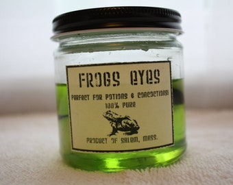 Glass Jar of "Frogs Eyes" Halloween Decoration/Prop Faux/Fake apothecary spells, potions, witchcraft