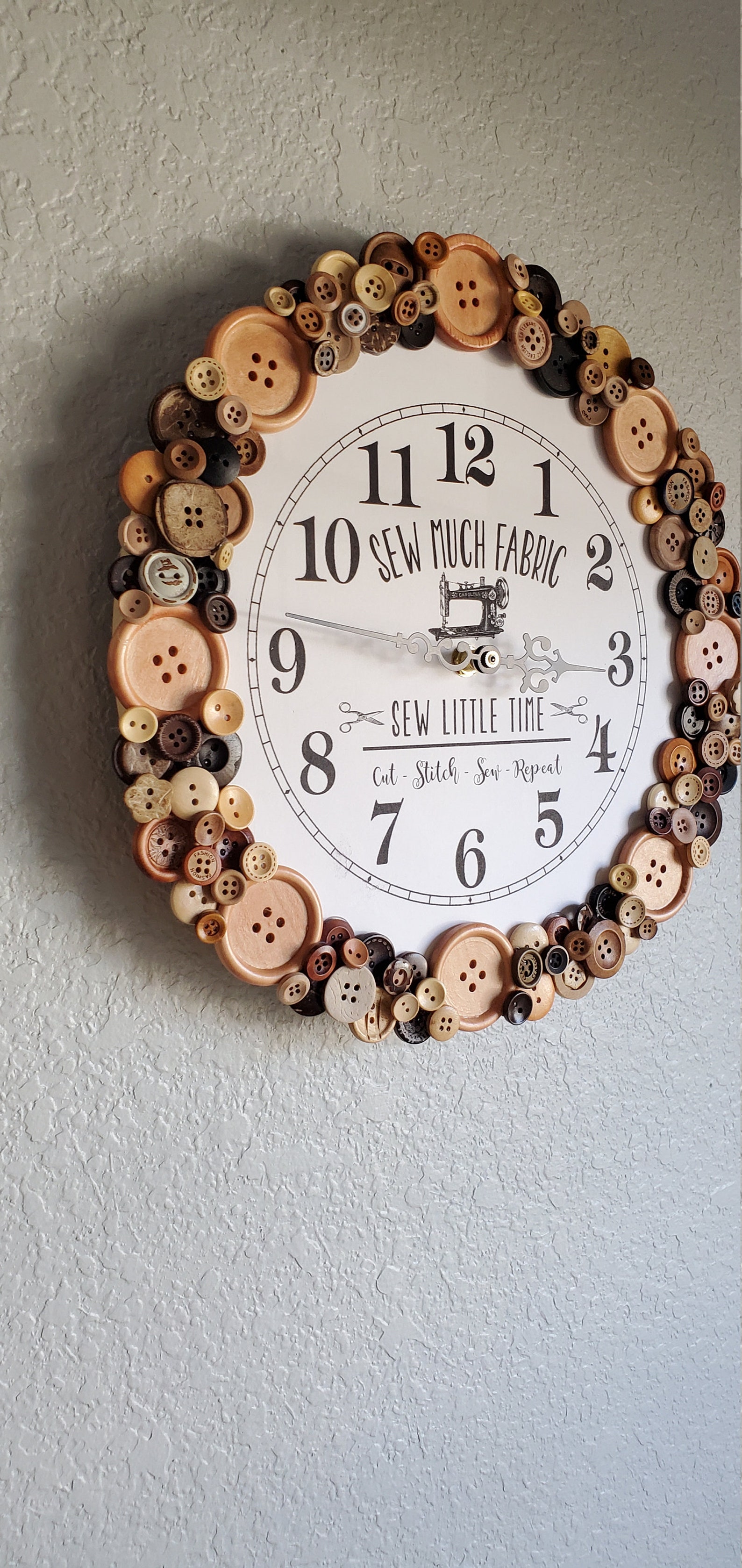 Sewing Room Clock 11. Craft Room. Wall Decor. Quilting. Etsy