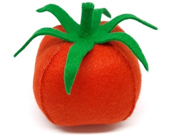 Felt play food - felt tomato - felt vegetable