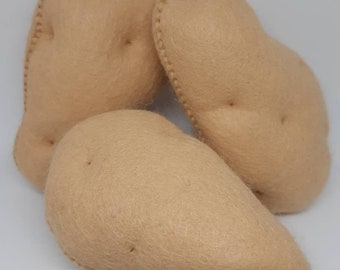 Felt play food  - potatoes - felt vegetables