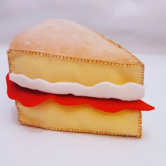 Cibo Di Feltro Torta Giocattolo Feltro Torta Victoria Etsy