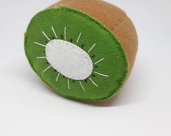 Felt play food - Felt Kiwi Fruit