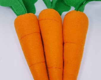 Felt Play Food - carrots - felt vegetables