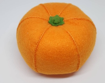 Felt play food - Felt orange - tangarine