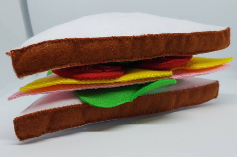 Felt Play Food Felt Sandwich Sandwich Etsy UK
