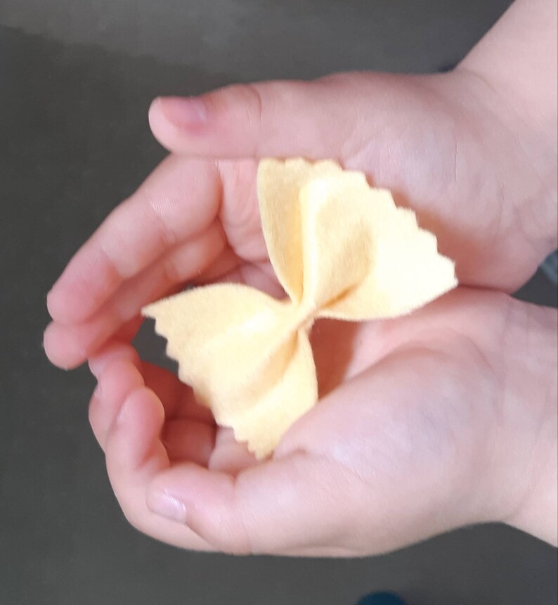 Felt Play Food Pasta Bows Farfalle