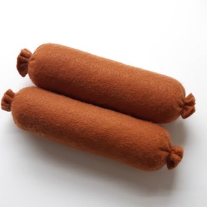 Felt play food play food felt food breakfast food sausages image 3