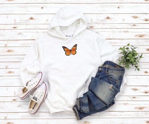 Monarch Butterfly Unisex Heavy Blend Hooded Sweatshirt | Butterfly Hoodie