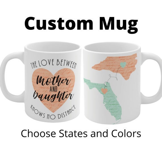 the love between a mother and daughter knows no distance mug