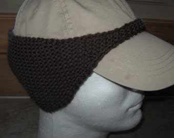 Knitted Baseball Cap Ear Warmer 