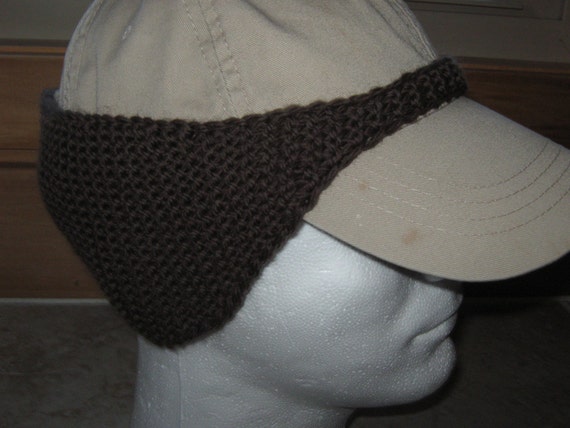 crochet baseball ear warmer pattern