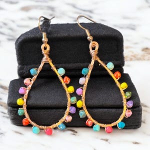 Carnival Drops Teardrop Dangle Earrings