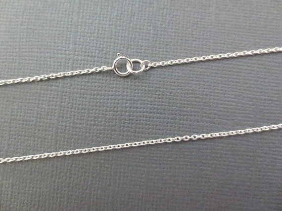 925 Sterling Silver Chain Link Necklace Oval Cable Chain | Etsy