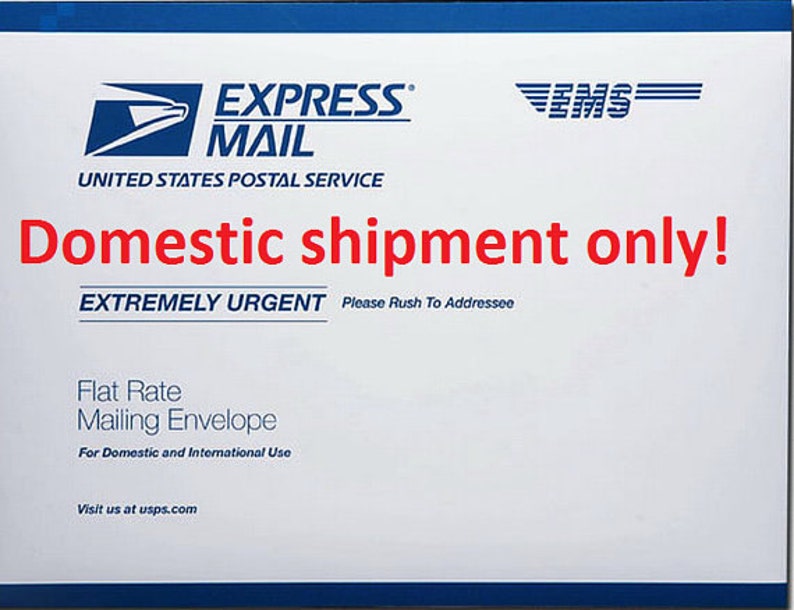 Express Mail Shipping Upgrade for Domestic only Etsy