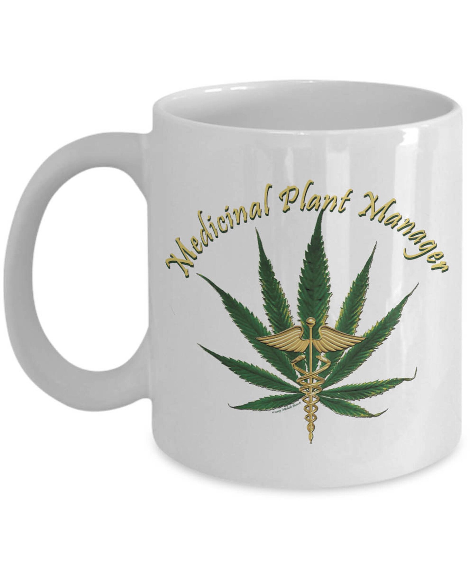 Medicinal Plant Manager Mug Marijuana Sativa Hemp Etsy