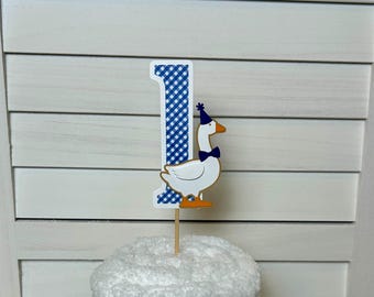 Silly Goose Smash Cake Topper: First Birthday Party Decor