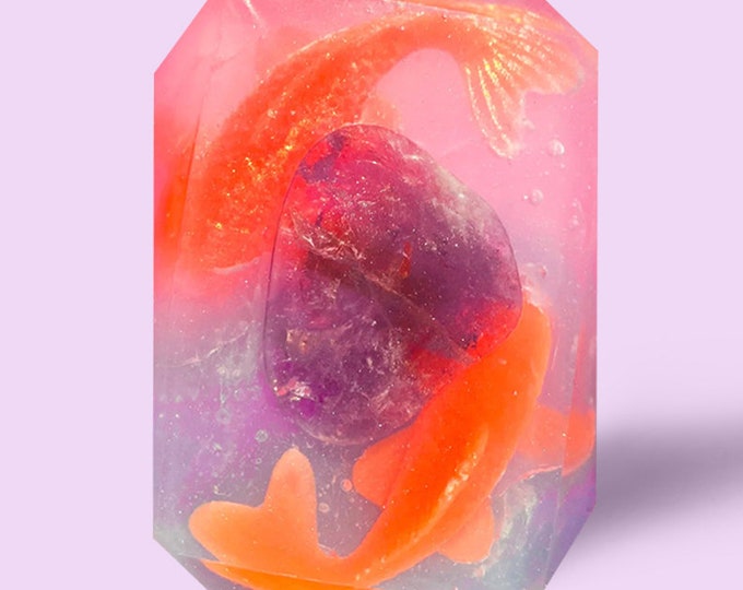 Lucid Dreamer (Pisces Sun) Zodiac Crystal Soap  - Great Gift! 100% Vegan