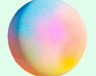 Limitless Rainbow Aura Bath Bomb, met kristallen doordrenkt, van kleur veranderend, chakra-energieweek