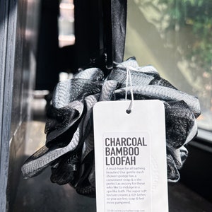 Activated Charcoal Bamboo Loofah Gift For Her