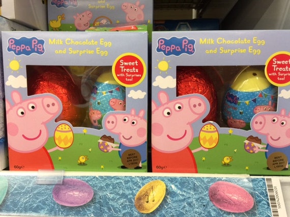 peppa pig chocolate egg