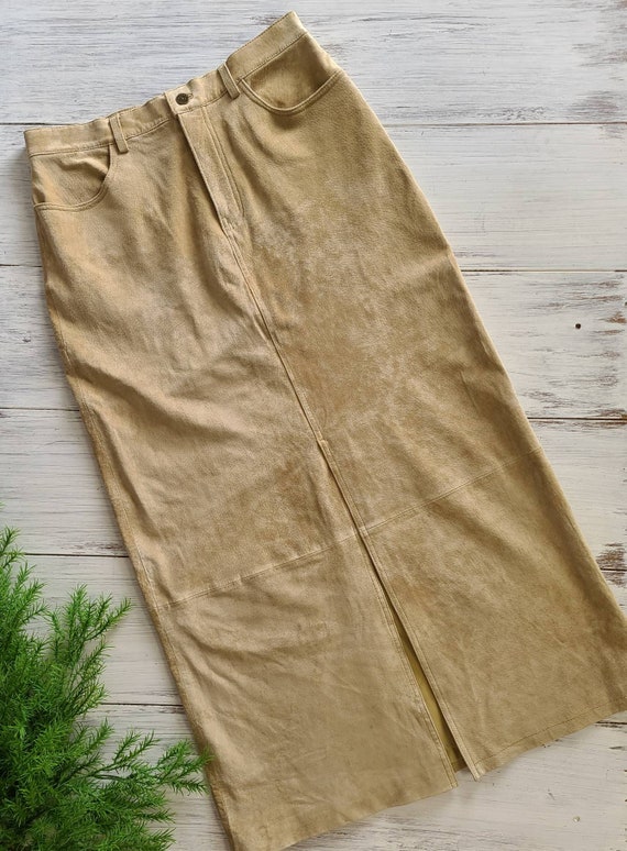 Vintage Seattle Suede Washable Eddie Bauer Skirt M