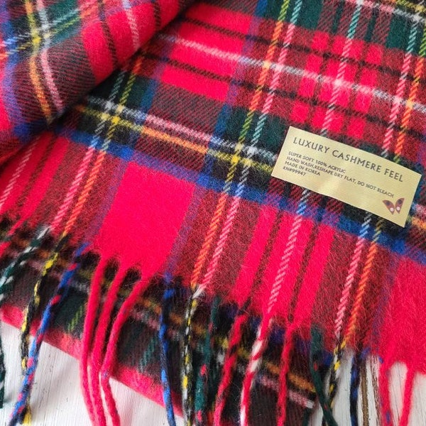 Classic Tartan Tassel Scarf main image 1