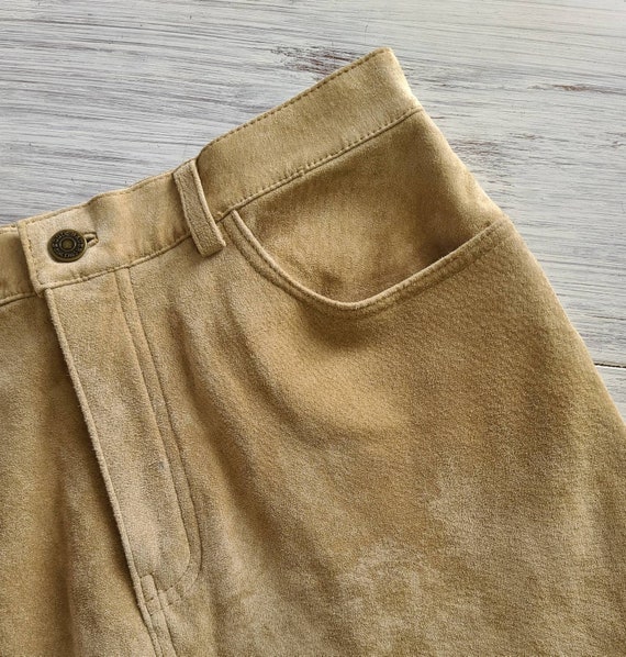 Vintage Seattle Suede Washable Eddie Bauer Skirt … - image 4