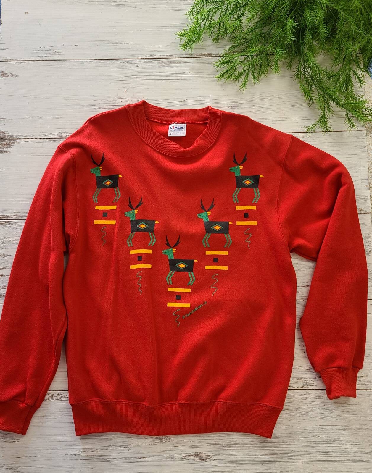 Vintage Taos Active Wear Co. Sweatshirt Large Made in The USA