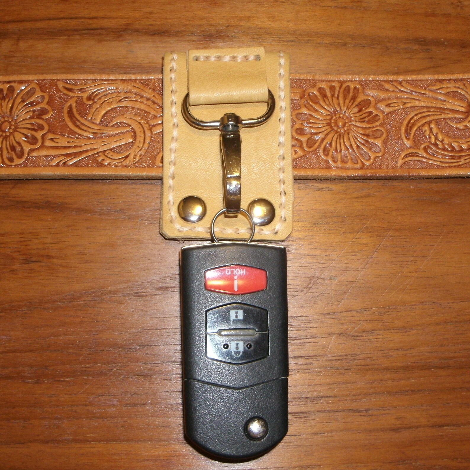 Belt Key Holder made with Recycled Leather / Porte Clé pour Etsy España