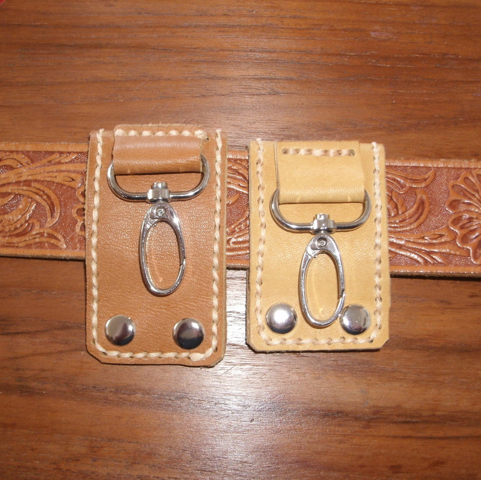 Belt Key Holder made with Recycled Leather / Porte Clé pour Etsy España