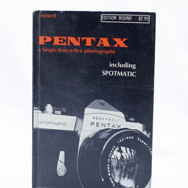 Vintage Pentax Book, Photography Book, Black & White Film Book, Spotmatic Color Camera Book, Antique Camera Book, Vintage Camera Book