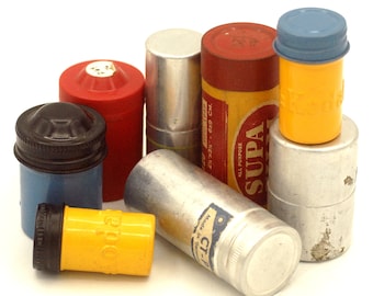 Botes de película Kodak vintage, bote de película de 35 mm, botes Agfa, geocaching, bote de película metálica, bote de película plástica, bote Kodak