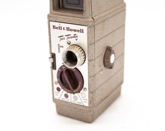 Vintage Movie Camera, Bell & Howell Camera, Sun Dial 220 Camera, Camera for 8mm Film, Cine Movie Camera, Old Movie Camera, Decor, C1518-F5