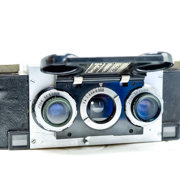 Vintage Stylist Stereo Camera, Retro Stylist Camera, 35mm Rangefinder Camera, Stereo Lens Camera, Vintage Stereo Camera, C1582-H2