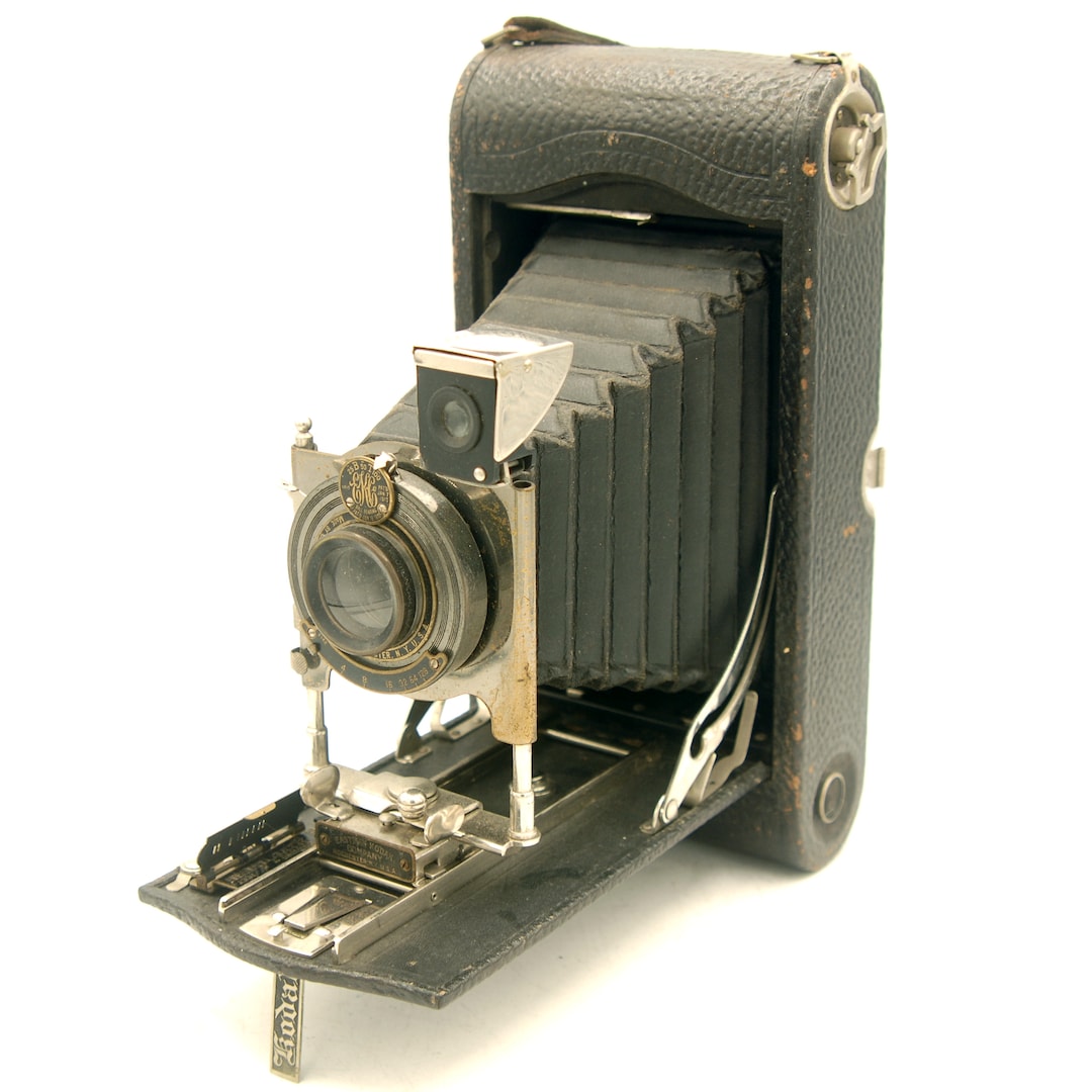 Kodak 3A Folding Pocket Model C Camera, Antique Large Folding Camera ...